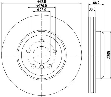 HELLA 8DD 355 133-751 - Тормозной диск autospares.lv