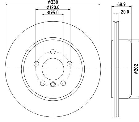 HELLA 8DD 355 132-851 - Тормозной диск autospares.lv