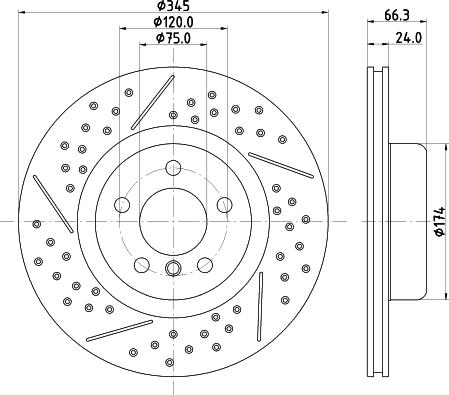 HELLA 8DD 355 132-791 - Тормозной диск autospares.lv