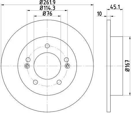 HELLA 8DD 355 118-301 - Тормозной диск autospares.lv