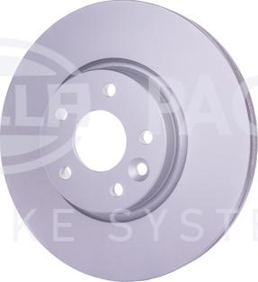 HELLA 8DD 355 129-161 - Тормозной диск autospares.lv