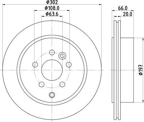 HELLA 8DD 355 124-261 - Тормозной диск autospares.lv