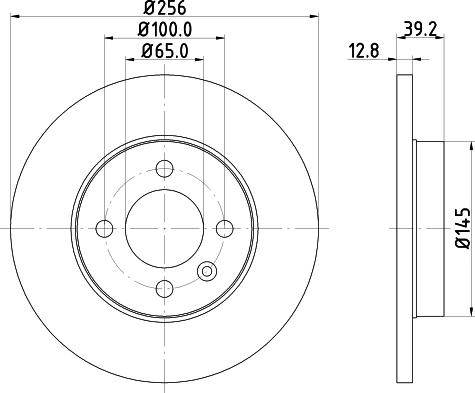 HELLA 8DD 355 124-271 - Тормозной диск autospares.lv