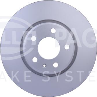 HELLA 8DD 355 125-181 - Тормозной диск autospares.lv