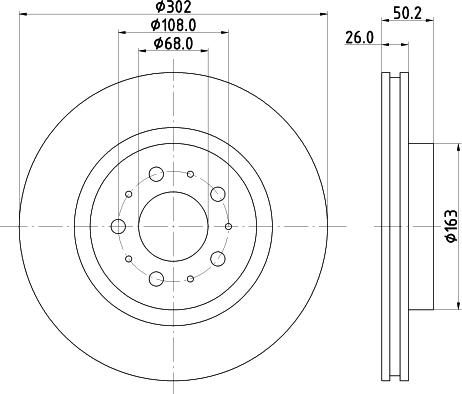 HELLA 8DD 355 126-002 - Тормозной диск autospares.lv