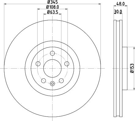 HELLA 8DD 355 126-371 - Тормозной диск autospares.lv
