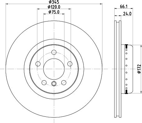 HELLA 8DD 355 120-801 - Тормозной диск autospares.lv