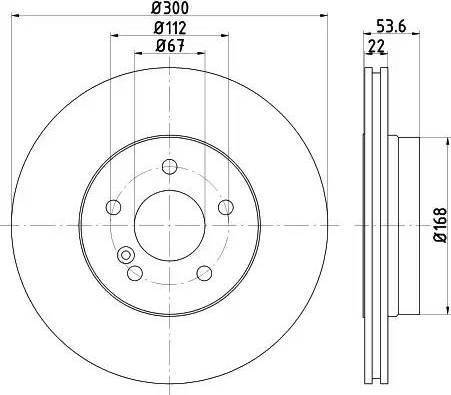 HELLA 8DD 355 121-951 - Тормозной диск autospares.lv