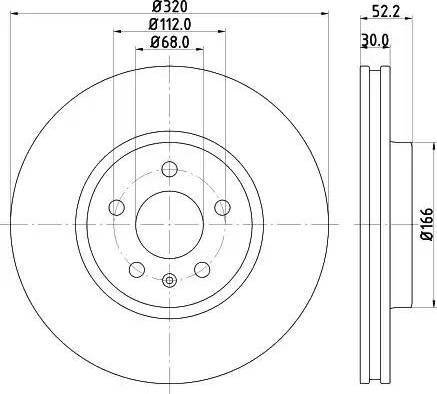 HELLA 8DD 355 121-401 - Тормозной диск autospares.lv