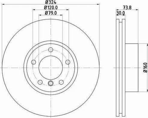 HELLA 8DD 355 121-031 - Тормозной диск autospares.lv