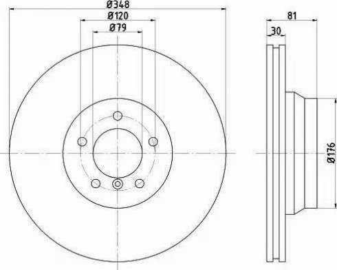 HELLA 8DD 355 121-131 - Тормозной диск autospares.lv