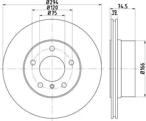 HELLA 8DD 355 112-661 - Тормозной диск autospares.lv