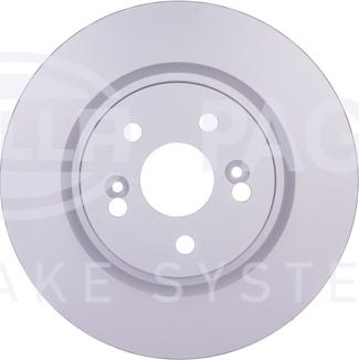 HELLA 8DD 355 128-861 - Тормозной диск autospares.lv