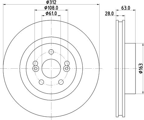 HELLA 8DD 355 123-911 - Тормозной диск autospares.lv