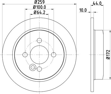 HELLA 8DD 355 123-671 - Тормозной диск autospares.lv