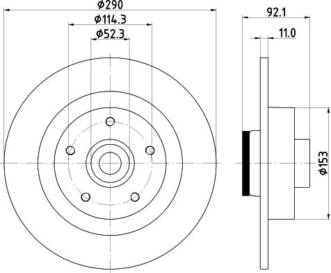 HELLA 8DD 355 123-371 - Тормозной диск autospares.lv