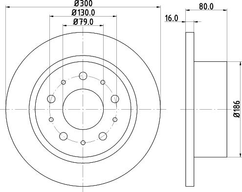 HELLA 8DD 355 123-751 - Тормозной диск autospares.lv