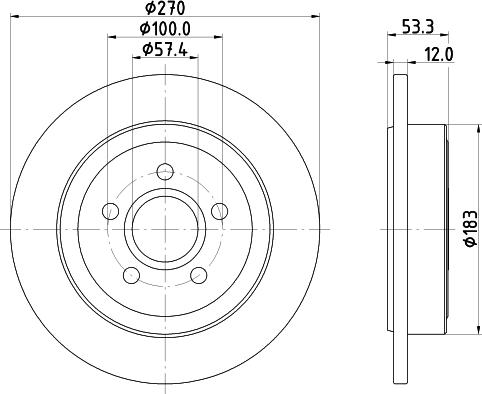 HELLA 8DD 355 122-941 - Тормозной диск autospares.lv