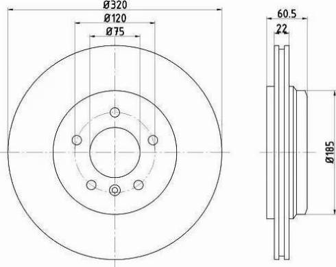 HELLA 8DD 355 122-101 - Тормозной диск autospares.lv