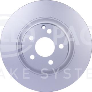 HELLA 8DD 355 127-921 - Тормозной диск autospares.lv