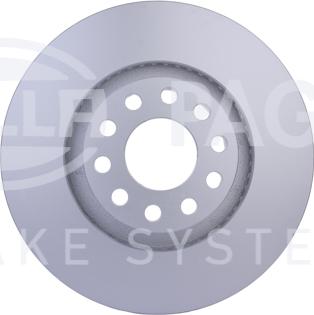 HELLA 8DD 355 127-421 - Тормозной диск autospares.lv