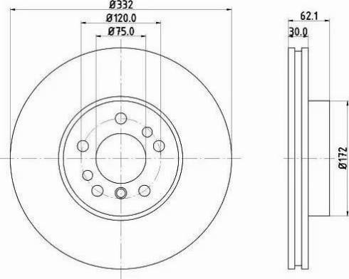 HELLA 8DD 355 107-731 - Тормозной диск autospares.lv