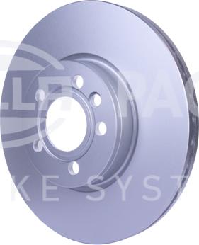 HELLA 8DD 355 127-711 - Тормозной диск autospares.lv