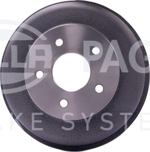 HELLA 8DT 355 300-431 - Тормозной барабан autospares.lv