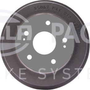 HELLA 8DT 355 300-291 - Тормозной барабан autospares.lv