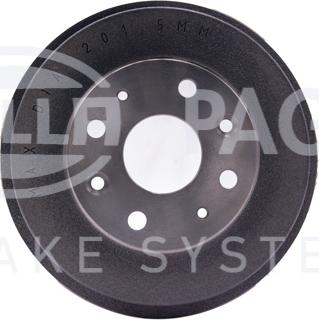 HELLA 8DT 355 300-761 - Тормозной барабан autospares.lv