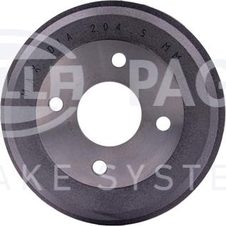 HELLA 8DT 355 301-291 - Тормозной барабан autospares.lv