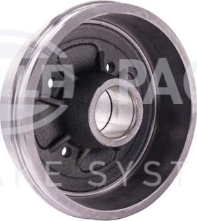 HELLA 8DT 355 301-261 - Тормозной барабан autospares.lv