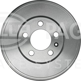 HELLA 8DT 355 303-181 - Тормозной барабан autospares.lv