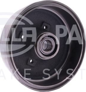 HELLA 8DT 355 302-731 - Тормозной барабан autospares.lv