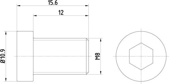 HELLA 8DZ 355 209-091 - Болт, диск тормозного механизма autospares.lv