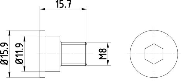 HELLA 8DZ 355 209-031 - Болт, диск тормозного механизма autospares.lv