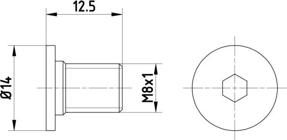 HELLA 8DZ 355 209-021 - Болт, диск тормозного механизма autospares.lv