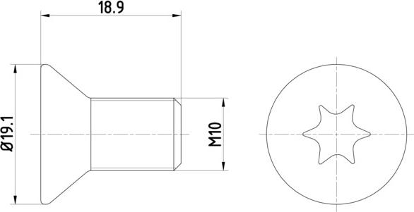 HELLA 8DZ 355 209-101 - Болт, диск тормозного механизма autospares.lv