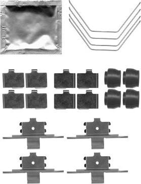 HELLA 8DZ 355 204-951 - Комплектующие для колодок дискового тормоза autospares.lv