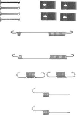 HELLA 8DZ 355 200-941 - Комплектующие, барабанный тормозной механизм autospares.lv