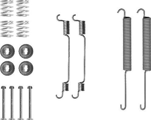 HELLA 8DZ 355 200-641 - Комплектующие, барабанный тормозной механизм autospares.lv