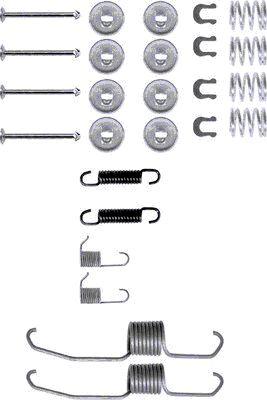 HELLA 8DZ 355 200-041 - Комплектующие, барабанный тормозной механизм autospares.lv