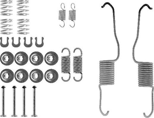 HELLA 8DZ 355 200-161 - Комплектующие, барабанный тормозной механизм autospares.lv