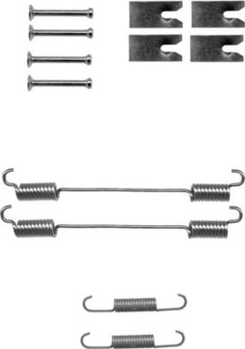 HELLA 8DZ 355 200-831 - Комплектующие, барабанный тормозной механизм autospares.lv