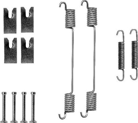 HELLA 8DZ 355 200-751 - Комплектующие, барабанный тормозной механизм autospares.lv