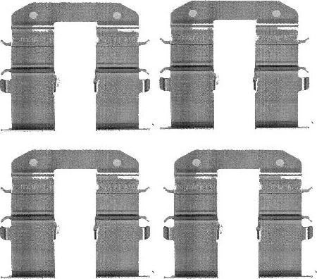 HELLA 8DZ 355 203-351 - Комплектующие для колодок дискового тормоза autospares.lv