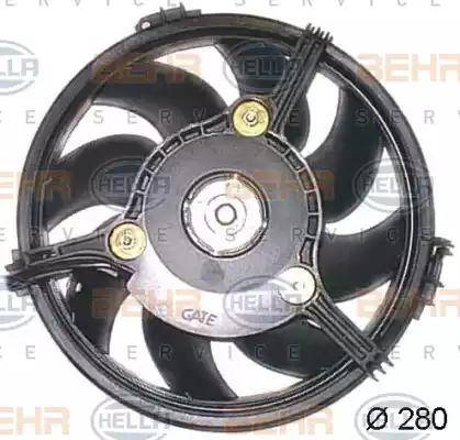 HELLA 8EW 351 043-781 - Вентилятор, охлаждение двигателя autospares.lv