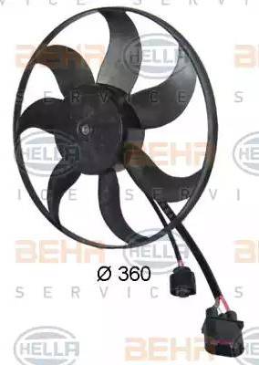 HELLA 8EW 351 039-171 - Вентилятор, охлаждение двигателя autospares.lv