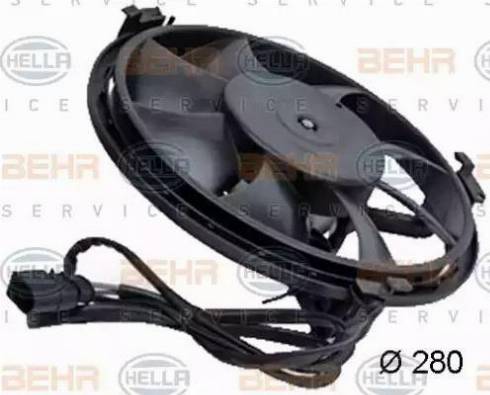 HELLA 8EW 351 039-771 - Вентилятор, охлаждение двигателя autospares.lv