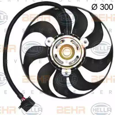 HELLA 8EW 351 150-084 - Вентилятор, охлаждение двигателя autospares.lv